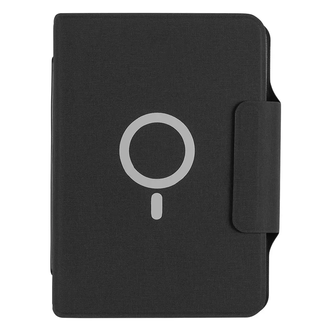 34.465.11  MAGNOTE - Portfolio sa notesom A5, pomoćnom baterijom 5.000 mAh, bežičnim punjenjem 15W i magnetom