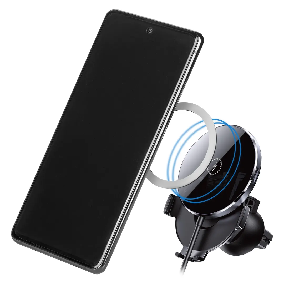 37.689.10  SOURCE - Držač i bežični punjač mobilnih telefona sa magnetom, 15W