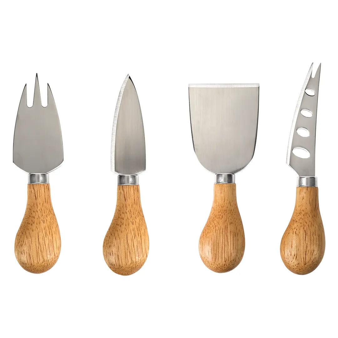 41.046.71 FORMAGGIO - Set pribora za sir sa drvenom drškom, 4/1