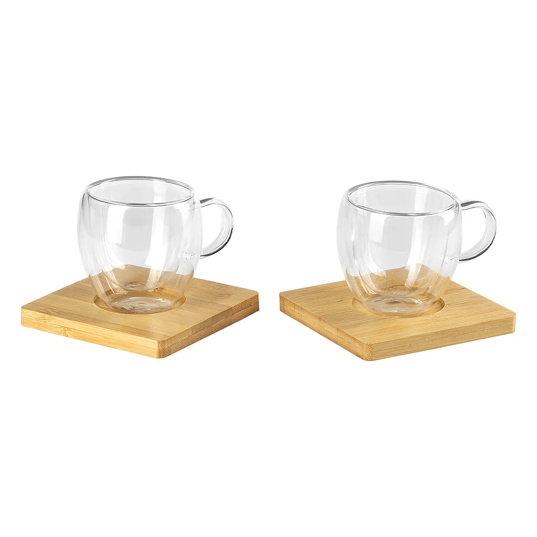 43.014.91 CAFE - Set šolja za kafu sa dvostrukim zidom i podmetačima, 2/1