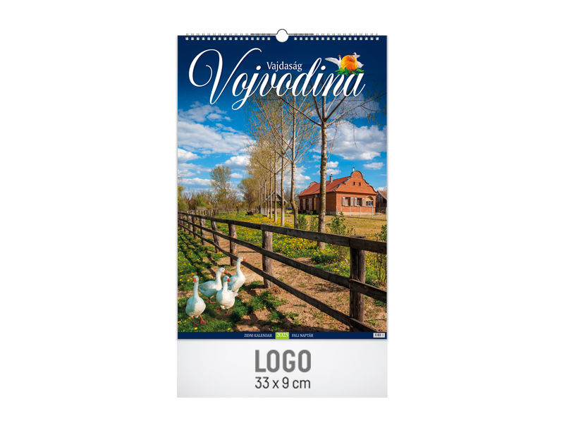 Zidni kalendar: 7 lista, 33x48cm, dvomesečni - VOJVODINA (1905)