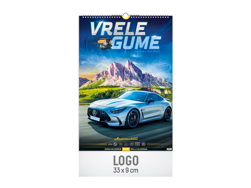 Zidni kalendar: 7 lista, 33x48cm, dvomesečni - VRELE GUME (1920)