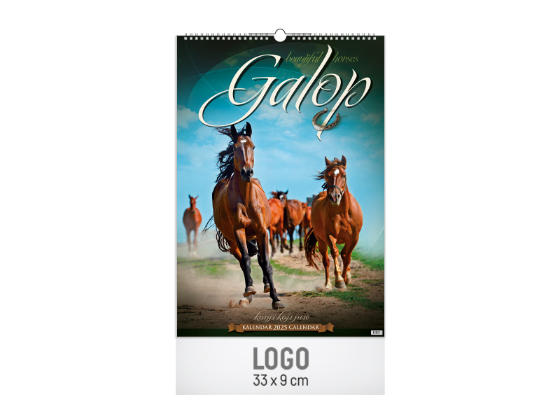 Zidni kalendar: 7 lista, 33x48cm, dvomesečni - GALOP (1930)