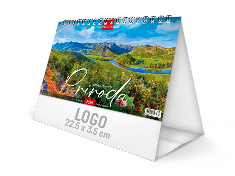 Stoni kalendar: 13 lista, 19x11cm, mesečni - PRIRODA (1942)