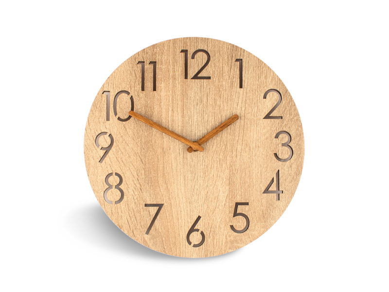 Drveni zidni sat - CLOCKY 6 (4538)