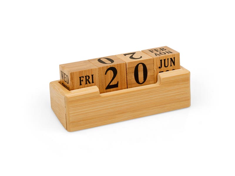 Večni stoni kalendar od bambusa - DANTE (5072)