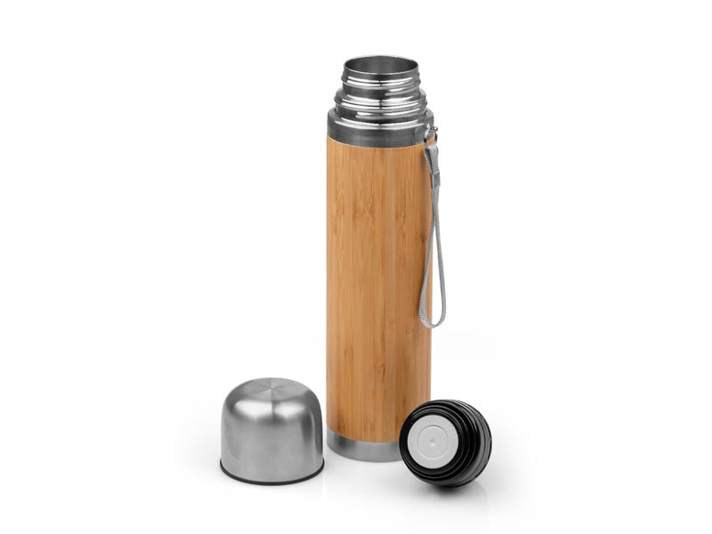 Metalni termos sa presvlakom od bambusa, 500 ml - JOLLY (6605)